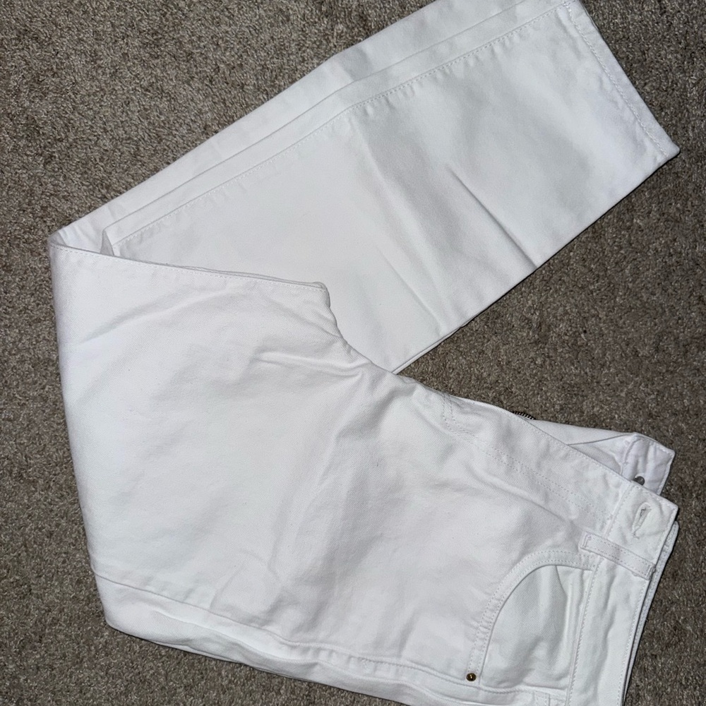 Zara Crisp White Trousers